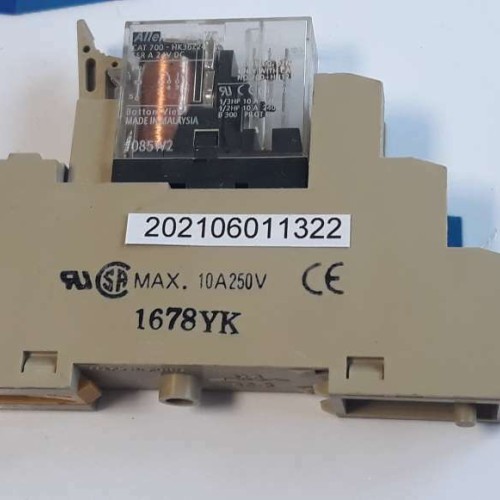 ALLEN BRADLEY 10A 250V terminal socket  and RELAY CAT 700 HK36224 SER A 24VDC