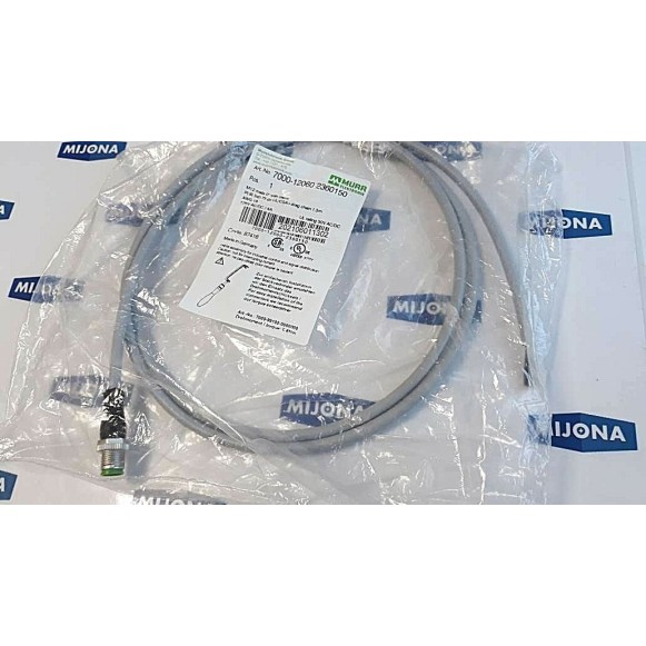 Murr Elektronik 7000 12060 2360150 M12 MALE cable 1,5m 125V AC DC 4A Murr Elektronik 7000 12060 2360150 M12 MALE cable 1,5m 125V AC DC 4A