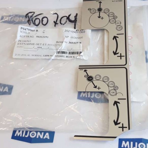 SCHILD P0479960 B ENTNAHME SET ET 50312251 P 0479960 PE166561 3603257