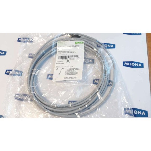 Murr Elektronik 7999 08061 2340500 M8 FEMALE cable 5m 50V AC 60V DC 4A Murr Elektronik 7999 08061 2340500 M8 FEMALE cable 5m 50V AC 60V DC 4A