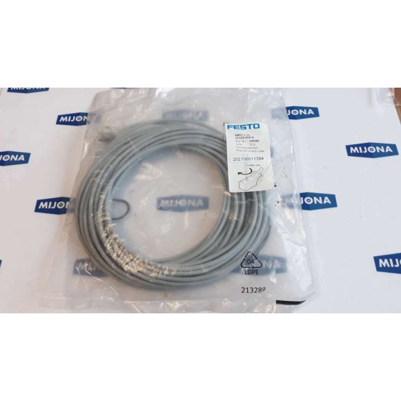 FESTO KMYZ 3 24 10 LED PUR B 196066 PLUG SOCKET WITH CABLE