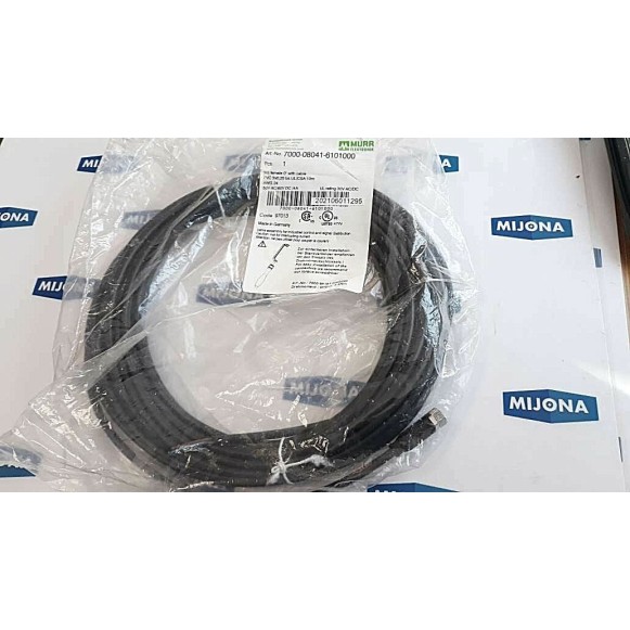 Murr Elektronik 7000 08041 6101000 M8 FEMALE cable 10m  50V AC 60V DC 4A