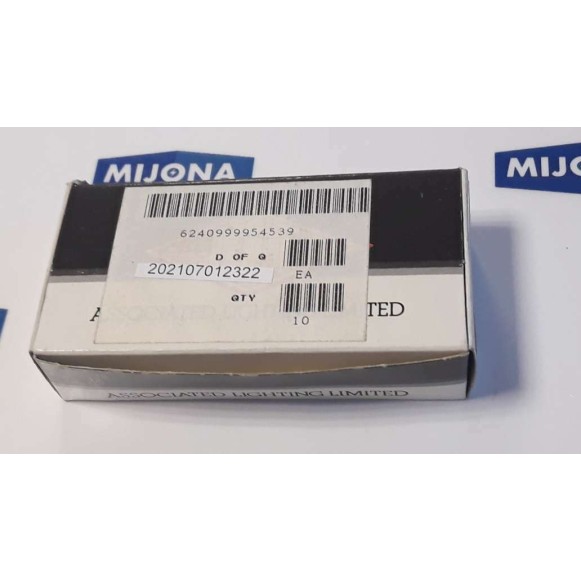 ASSOCIATED LIGHTING LIMITED A294 R 12V 4W MCC PRICE FOR 10 PSC (NEW OLD STOCK)