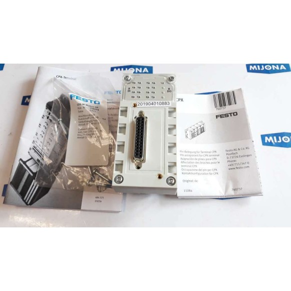 Festo CPX AB 1 SUB BU 25POL 525676 F2 650972 modul (new old stock)