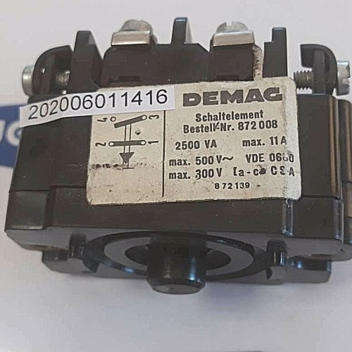 DEMAG Schaltelement Schalt-Element Kran-Schalter 872 008 11A 2500 VA 872 139