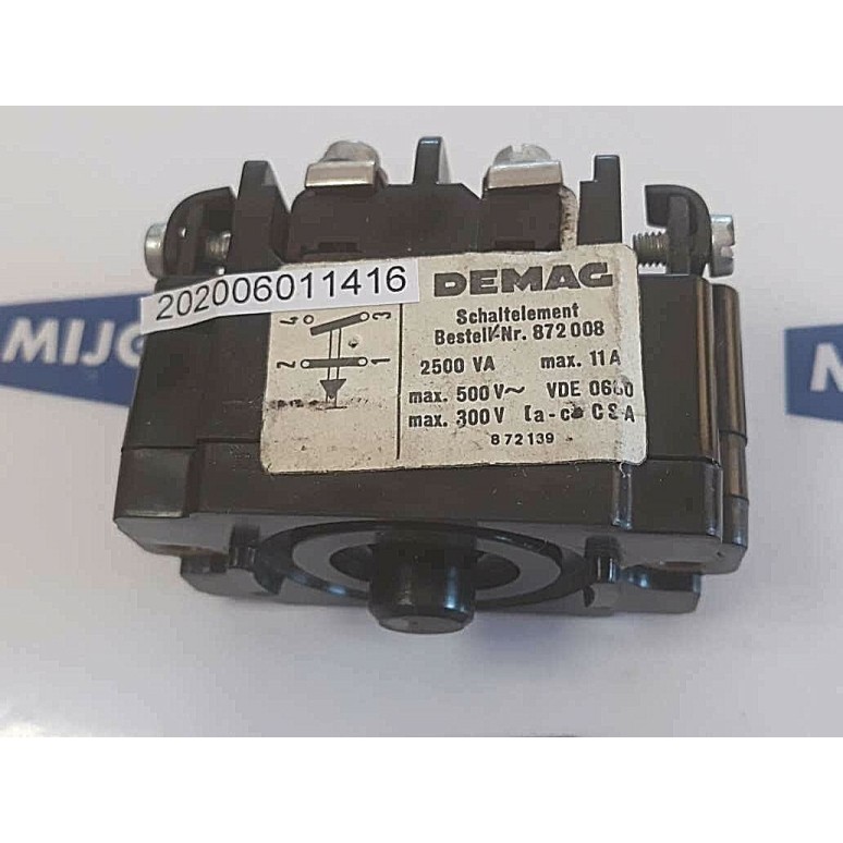 DEMAG Schaltelement Schalt-Element Kran-Schalter 872 008 11A 2500 VA 872 139