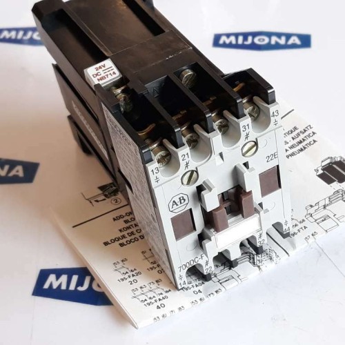 ALLEN BRADLEY 700DC F220 CONTACTOR Schütz SER B coil 24V DC NB714 NEW OLD STOCK