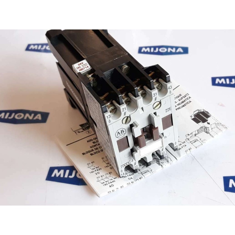 ALLEN BRADLEY 700DC F220 CONTACTOR Schütz SER B coil 24V DC NB714 NEW OLD STOCK
