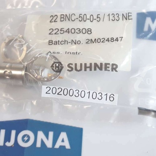 SUHNER 22 BNC 50 0 5 133 NE 22540308 2M024847 BNC-Stecker BNC connector