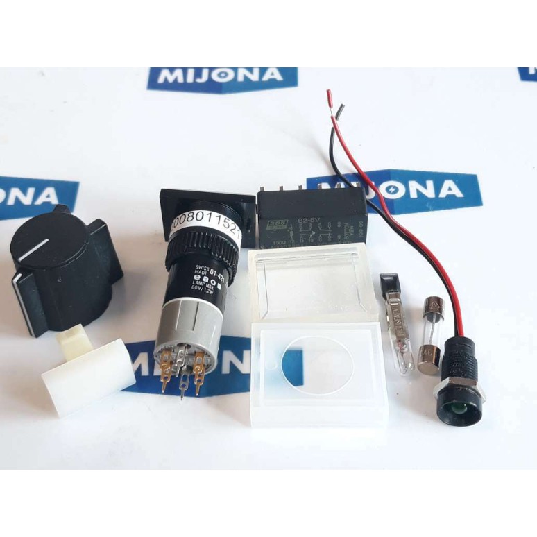 EAO 01 421 036 H7 60V 1,2W 2 Pole ILLUMINATED SWITCH NEW OLD STOCK