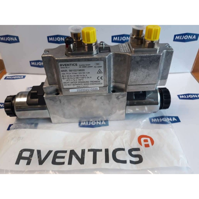 Aventics MNR 5610219850 12BAR 24V DC 1,4A EX FD 12W07 5610217002 S new old stock Aventics MNR 5610219850 12BAR 24V DC 1,4A EX FD 12W07 5610217002 S new old stock
