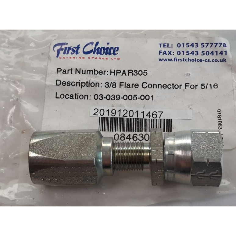 SAE OBN 3/8 Flare connector for 5/16 EG3N EJ3D AIDOTAIDOT