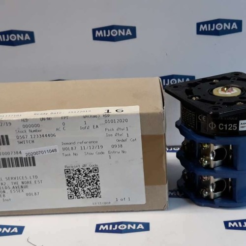 Kraus & Naimer C125 A324 H07764 010 UKS SWITCH 150A 600V AC (NEW OLD STOCK) Kraus & Naimer C125 A324 H07764 010 UKS SWITCH 150A 600V AC (NEW OLD STOCK)