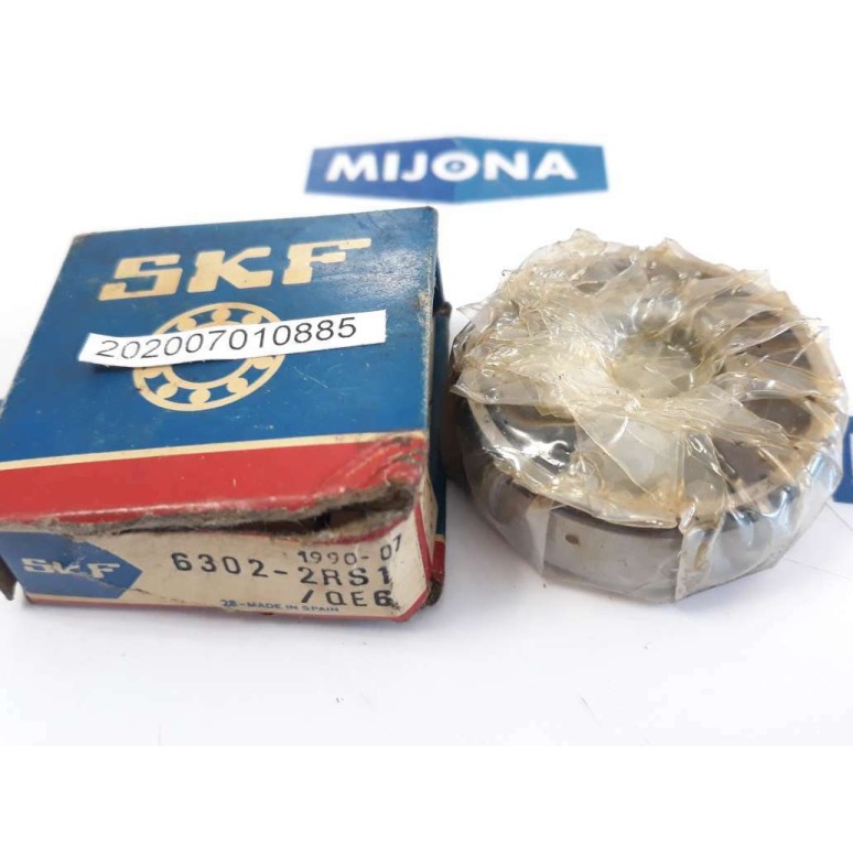 SKF 6302 2RS1 QE6 bearing 15x42x13 (NEW OLD STOCK)