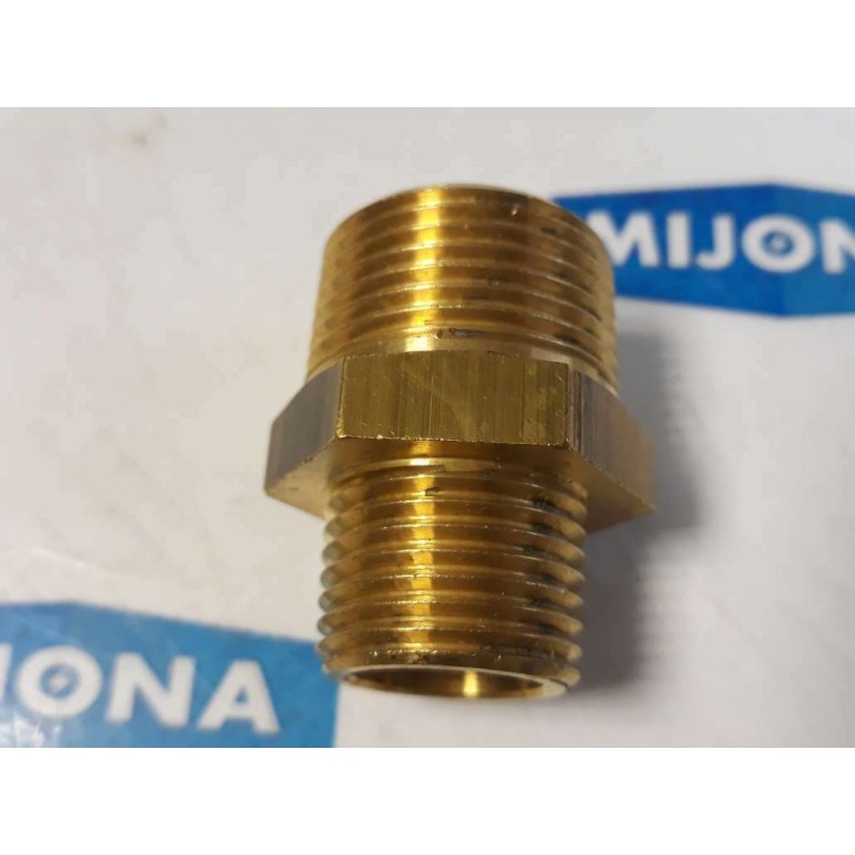 Brass 3/4X1/2 HEXAGON BSP TAPER REDUCING SAP No. 9093762 Brass 3/4X1/2 HEXAGON BSP TAPER REDUCING SAP No. 9093762