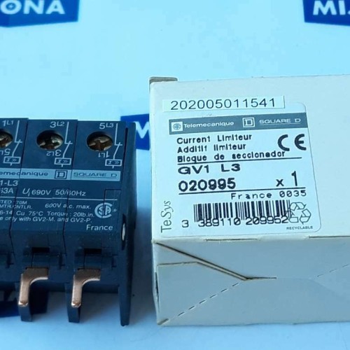 Telemecanique SQUARE D GV1 L3 020995 current limiteur 63a 690v 50/60hz