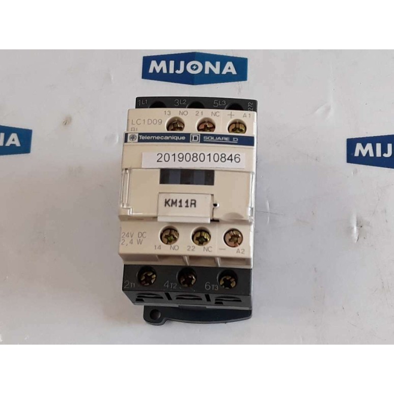 TELEMECANIQUE Contactor SQUARE D LC1D09 BL 24V DC 2.4 W Leistungsschütz 25A 690V TELEMECANIQUE Contactor SQUARE D LC1D09 BL 24V DC 2.4 W Leistungsschütz 25A 690V