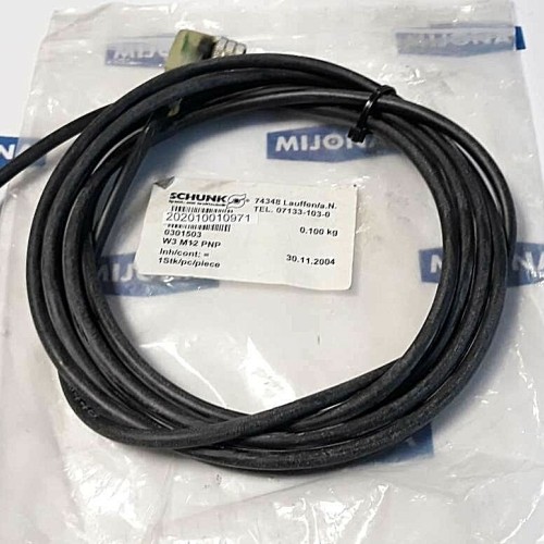 Schunk 0301503 W3 M12 PNP W448 SENSOR CABLE M12 3PIN 3M new old stock