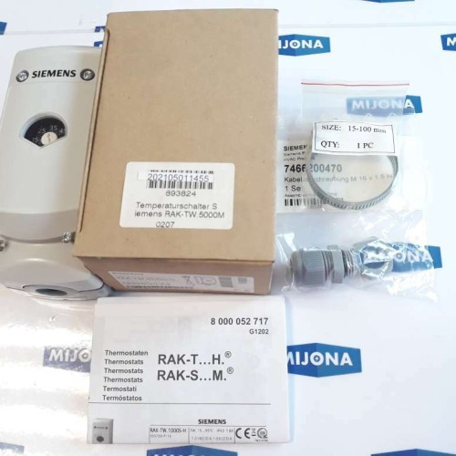 Siemens RAK TW 5000HS THERMOSTATS 5- 65°C AC 24-250V 50 60HZ