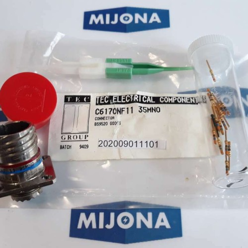 TEC ELECTRICAL COMPONENTS TEE C617ONF11 35MNO CONNECTOR BS9520 G003 9409