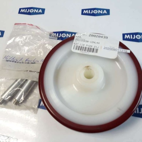 UA0125X30 12NL44 wheel Rad POLYURETHANE D125MM SLIDING BEARINGS NEW OLD STOCK