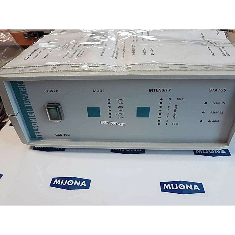 TELSONIC ULTRASONICS SIEVING GENERATOR 230V CSS100 SN0045870 2M (new old stock)
