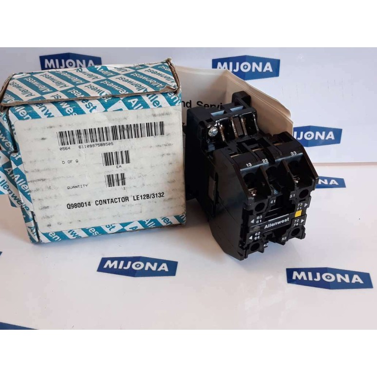 ALLENWEST Typ UAOR AC15 DC14 Q980014 CONTACTOR LE12B 3132 220-250V New old stock