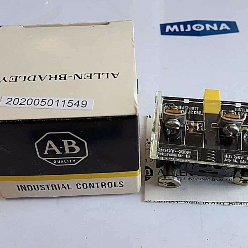 ALLEN BRADLEY 800T XD2 Contact shallow block SER D 600V AC