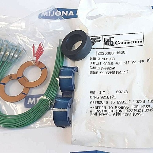 AB connectors ABM0013 outlet cable ACC kit 22 MK 18 508131960260 BS9522 ISS 1 AB connectors ABM0013 outlet cable ACC kit 22 MK 18 508131960260 BS9522 ISS 1