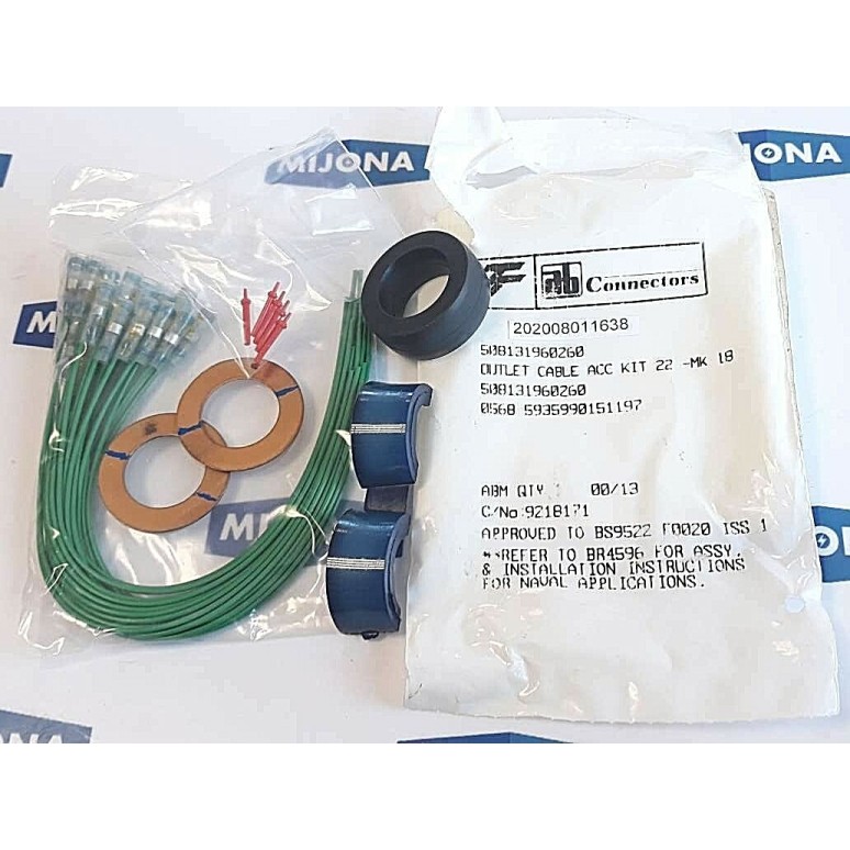 AB connectors ABM0013 outlet cable ACC kit 22 MK 18 508131960260 BS9522 ISS 1 AB connectors ABM0013 outlet cable ACC kit 22 MK 18 508131960260 BS9522 ISS 1
