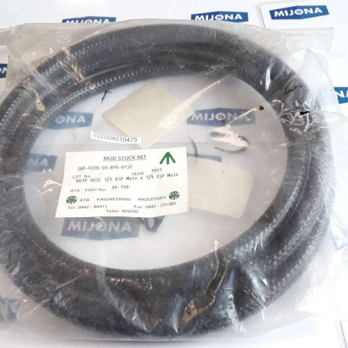 HOSE AH138 1/4 BSP MALE X 1,4 BSP MALE 1,5M
