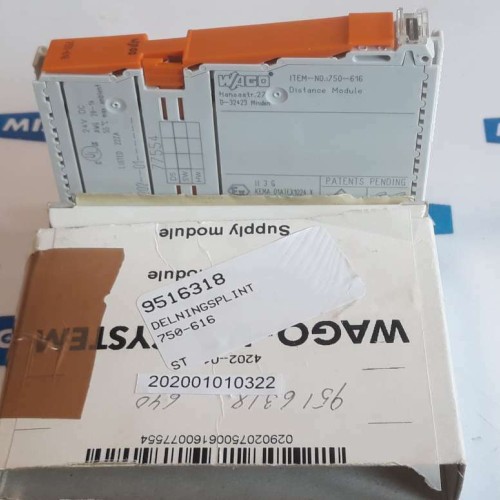 WAGO 750 616 Distance module 24V DC (new old stock) WAGO 750 616 Distance module 24V DC (new old stock)