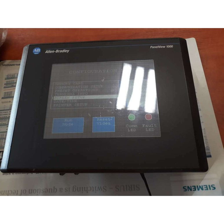 Allen Bradley 2711 T10C15 Panelview1000 Touchscreen Panel ser C rev D 100-240VAC