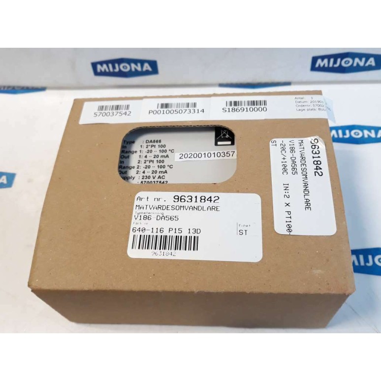 INOR DA 565 230V AC 570037542 CHANNEL PT100 INOR DA 565 230V AC 570037542 CHANNEL PT100
