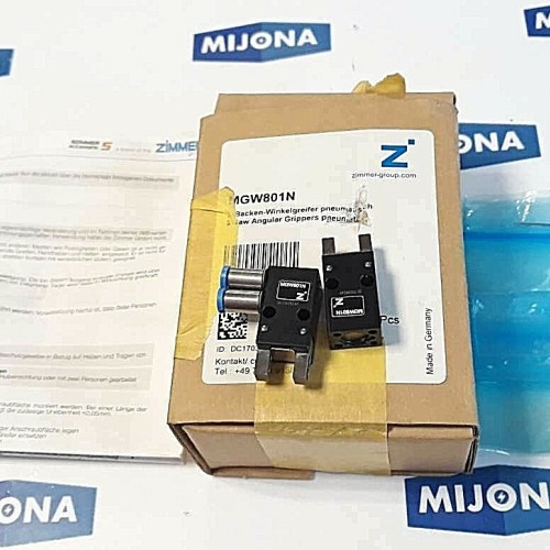 ZIMMER GROUP MGW801N DC170392AF 2 JAW ANGULAR GRIPPERS PNEUMATIC (new old stock) ZIMMER GROUP MGW801N DC170392AF 2 JAW ANGULAR GRIPPERS PNEUMATIC (new old stock)