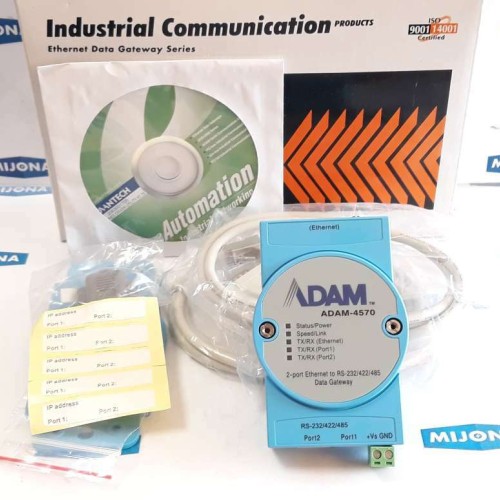 ADAM 4570 ETHERNET TO RS 232/485/422 COMPORT SERVER Rev A1 61457001 IP30