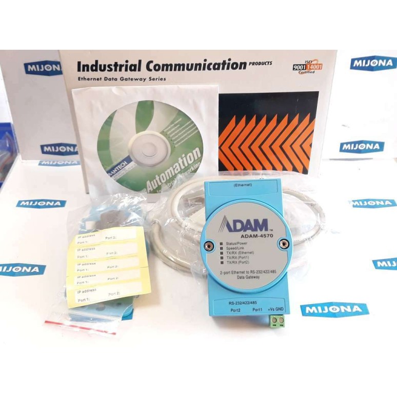 ADAM 4570 ETHERNET TO RS 232/485/422 COMPORT SERVER Rev A1 61457001 IP30