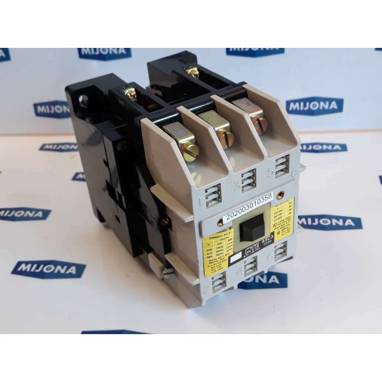 MTE AXC3 0330 Leistungsschütz Contactor 3POLE 600V 3PHASE 40HP 105V 115V 50HZ MTE AXC3 0330 Leistungsschütz Contactor 3POLE 600V 3PHASE 40HP 105V 115V 50HZ