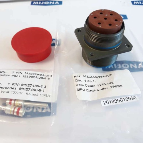 Amphenol MILITARY CORSAIR MS3450W24 10P Connectors 1146 142 1R6R9 M39029 29 214