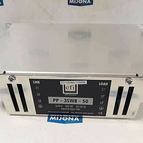 EFI electronics PP 3SWB 50 3X50A 500 VAC 50/60hz Industrial noise filter