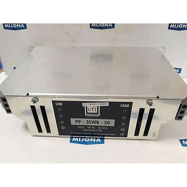 EFI electronics PP 3SWB 50 3X50A 500 VAC 50/60hz Industrial noise filter EFI electronics PP 3SWB 50 3X50A 500 VAC 50/60hz Industrial noise filter