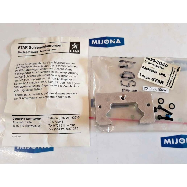 STAR 1620 311 20 Schmierplatte lubrication plate