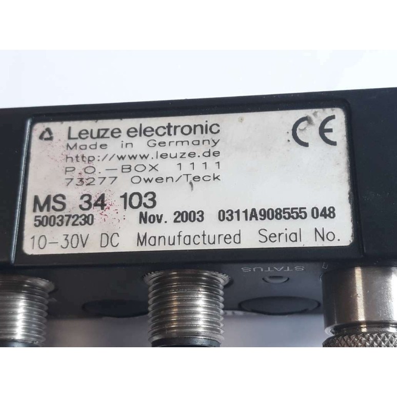 LEUZE ELECTRONICS MS 34 103 Connection unit 50037230 10 30V DC (NEW OLD STOCK)