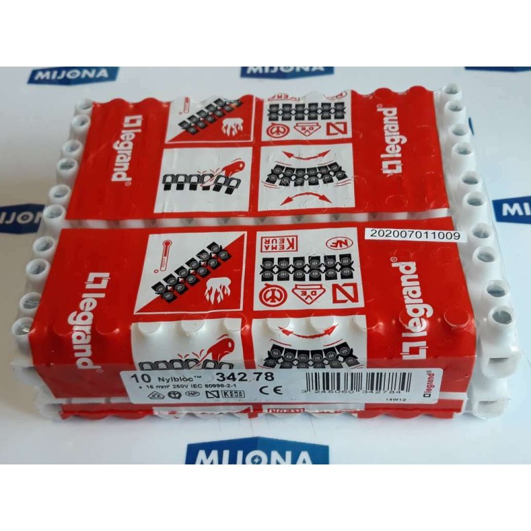 LEGRAND 342 78 nylbloc 16mm² 250v iec 60998 2 1 price for 10 psc