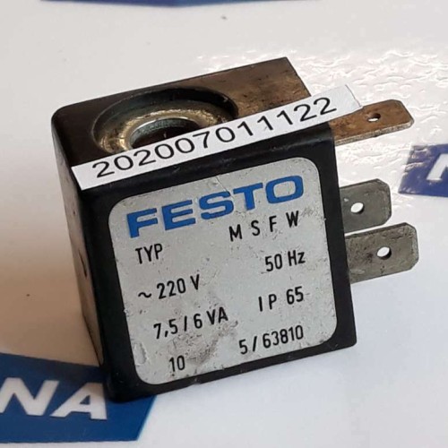 FESTO MSFW 220V 50HZ 7.5/6VA IP65 10 5/63810 COIL
