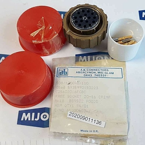 AB Connectors ABM9401 0150223 Connector ABM 94 01 20-16 CRIMP MK18 ABM94 01 AB Connectors ABM9401 0150223 Connector ABM 94 01 20-16 CRIMP MK18 ABM94 01