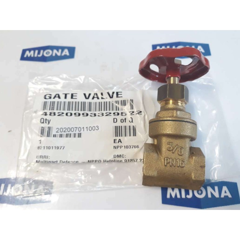 GATE VALVE 3/8 PN16 4820993329522 8211011977 (NEW OLD STOCK)