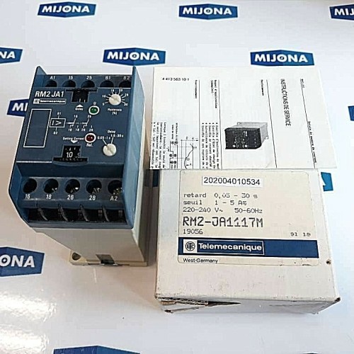Telemecanique RM2 JA1117M 220-240V 50-60HZ 1-5A 0.05-30s TIME DELAY RELAY Telemecanique RM2 JA1117M 220-240V 50-60HZ 1-5A 0.05-30s TIME DELAY RELAY
