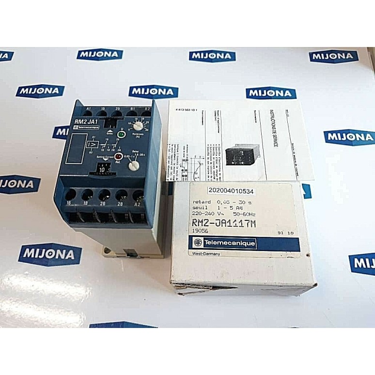 Telemecanique RM2 JA1117M 220-240V 50-60HZ 1-5A 0.05-30s TIME DELAY RELAY Telemecanique RM2 JA1117M 220-240V 50-60HZ 1-5A 0.05-30s TIME DELAY RELAY