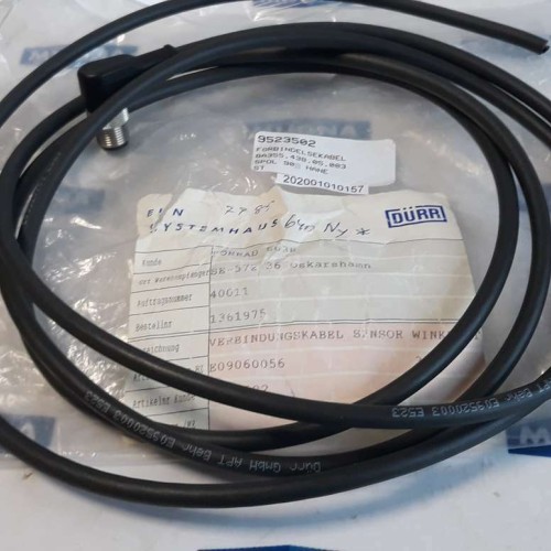 Dürr E09520003 E523 5POL 90° MALE Connection cable 2M E0906005 (New old stock)